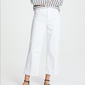 Paige Nelly Crop White Jeans